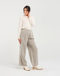 Frankie Pleat Pant (Cherry)