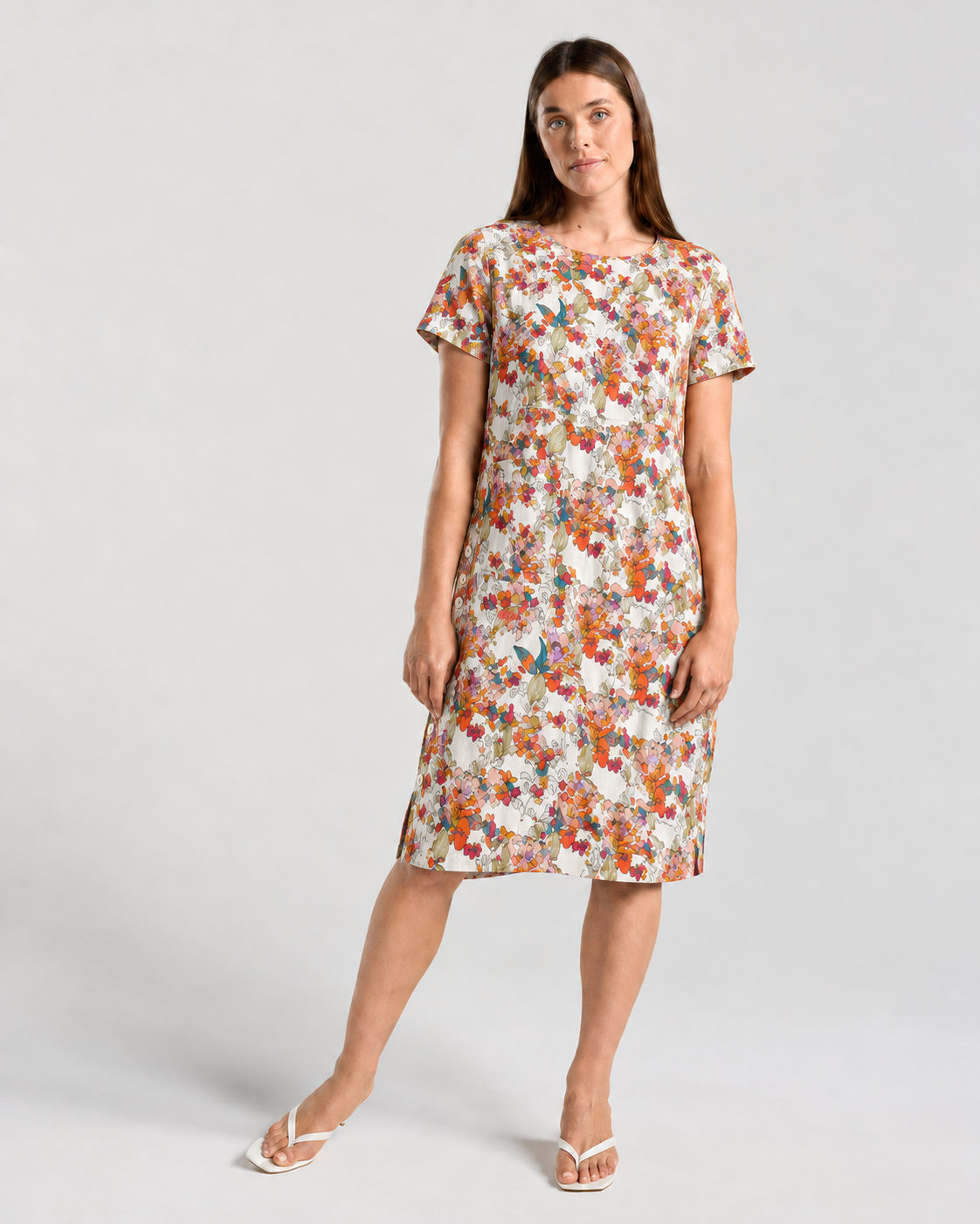 Katarina Button Side Dress